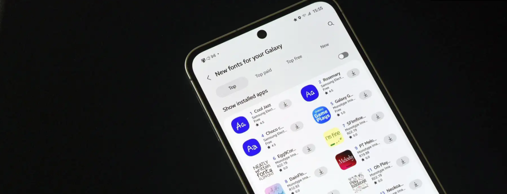 محدودیتهای فونت در One UI 7