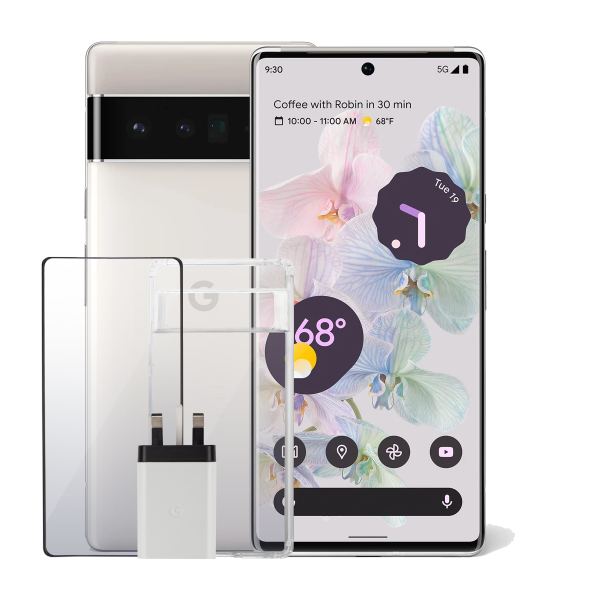 گوشی موبایل گوگل مدل Pixel 6 Pro 5G ظرفیت 128 گیگابایت رم 12 گیگابایت - چین به همراه شارژر، قاب و گلس