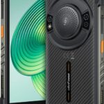 نمای جلوی و پشت گوشی مقاوم Ulefone RugKing با بدنه‌ای سخت و ضخیم