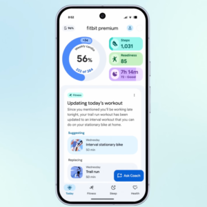 مربی هوش مصنوعی گوگل در اپلیکیشن Fitbit – راهنمای سلامت شخصی