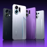 نمای پشت Oppo K13 Turbo Pro با روشن‌فرض RGB در دوربین