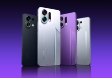 نمای پشت Oppo K13 Turbo Pro با روشن‌فرض RGB در دوربین