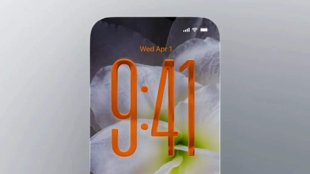 صفحه قفل iOS 26 Beta 6 با طراحی Liquid Glass شیشه‌ای