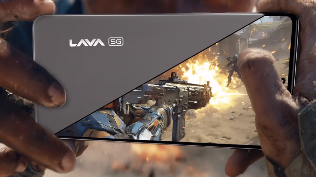 نمای جلو Lava Play Ultra با نمایشگر ۶.۶۷ اینچ AMOLED و نرخ تازه‌سازی ۱۲۰ هرتز