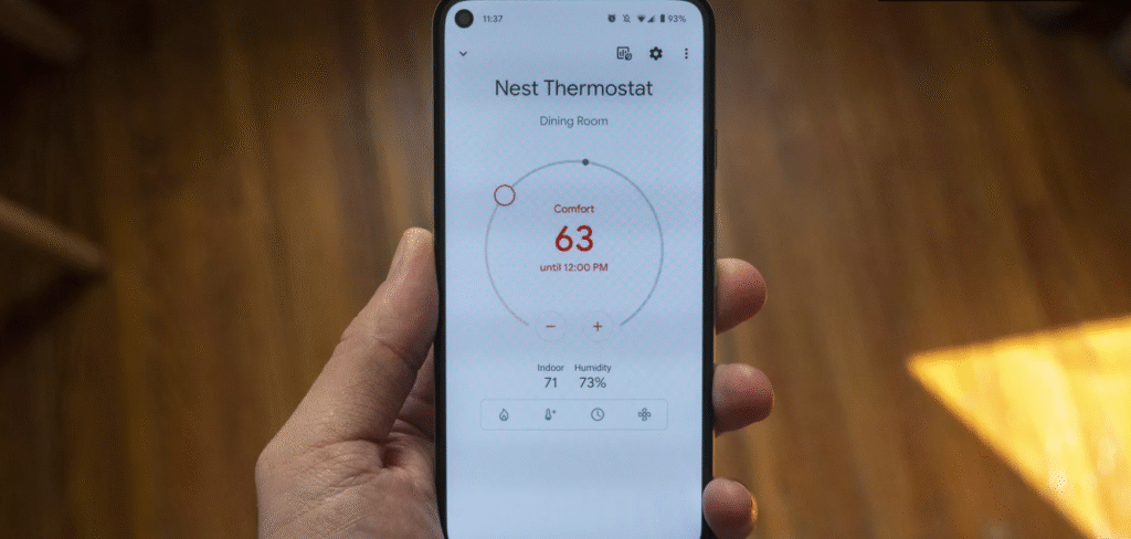 رابط Google Home در حالت کنترل آب‌گرم – کنترل آب‌گرم Google Home