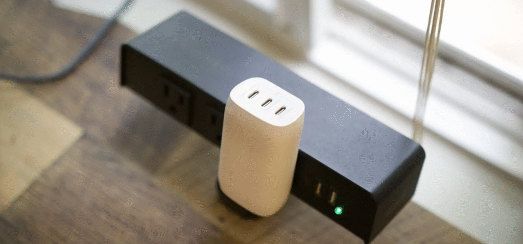 شارژر Belkin 67W BoostCharge سه درگاهی با طراحی مسطح و جمع‌وجور