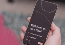 Alt Text ۱: «Welcome Screen جدید پیکسل در Android 16 QPR2 – پیام خوش‌آمدگویی چند‌زبانه