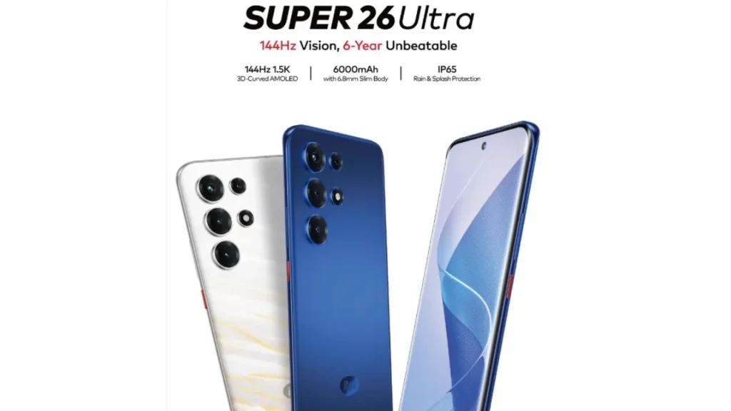 itel Super 26 Ultra با نمایشگر 3D-Curved AMOLED