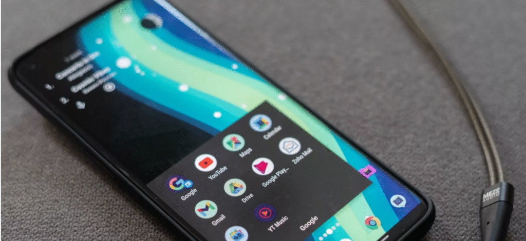 صفحه‌ی اصلی Nova Launcher با آیکون‌های سفارشی