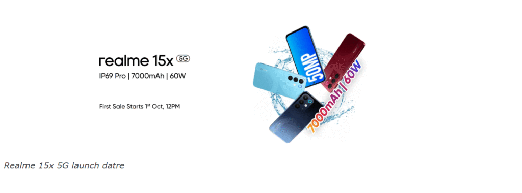 تصویر نمایشگر Realme 15x: «نمایشگر ۱۴۴ هرتز Realme 15x 5G