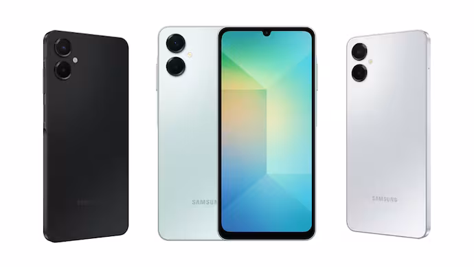 تصویر گوشی Samsung Galaxy A06 5G مشکی – “Alt: گوشی Samsung Galaxy A06 5G با کاهش قیمت در هند