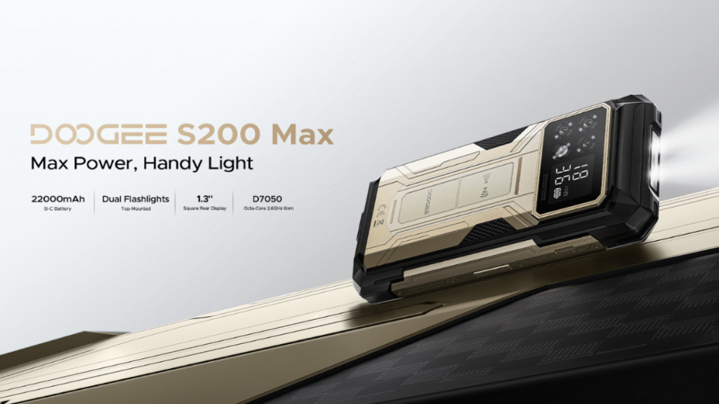 گوشی Doogee S200 Max با طراحی مقاوم و نمایشگر دوم