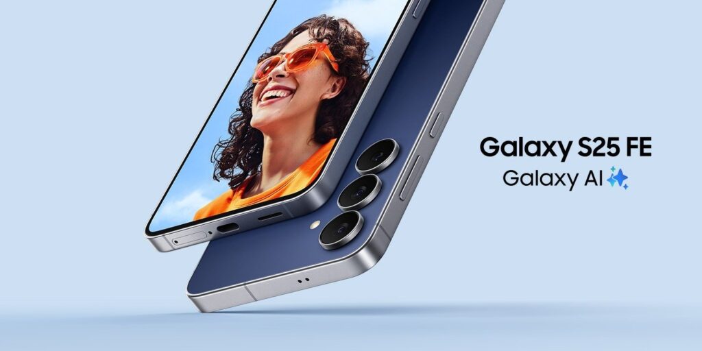 رندر رسمی Galaxy S25 FE سامسونگ در رنگ مشکی جت