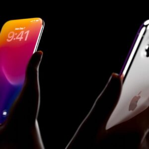 «تصویری از آیفون ۲۰ با دکمه‌های جامد – نظرسنجی طراحی بازخورد لمسی»