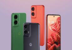تصویر گوشی Moto G35 با طراحی چرمی و نمایشگر ۶.۷ اینچی