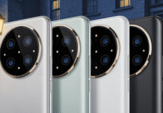 Huawei Mate 80 رنگ سفید – طراحی ماژول دوربین دایره‌ای