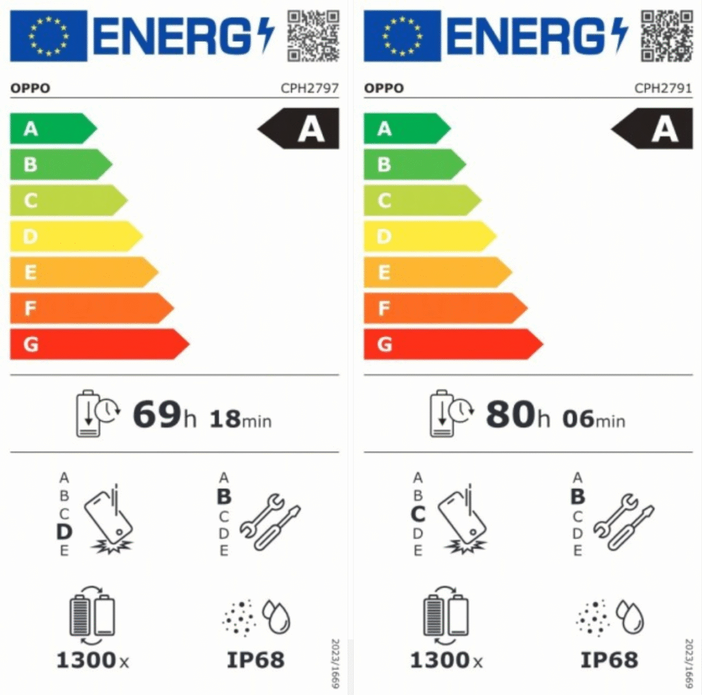 Oppo Find X9 نمایش جلو با باتری ۷۰۲۵mAh