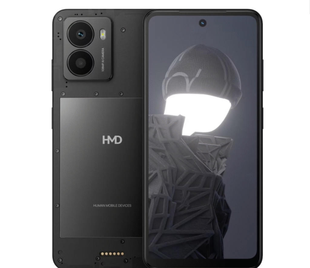 تصویر گوشی HMD Fusion 2 از جلو → «گوشی HMD Fusion 2 ماژولار نمایشگر 6.58 اینچی 120Hz»