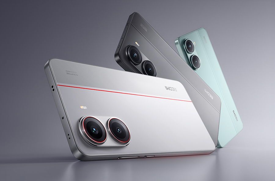 نمای جلوی Redmi Turbo 5 با نمایشگر 1.5K