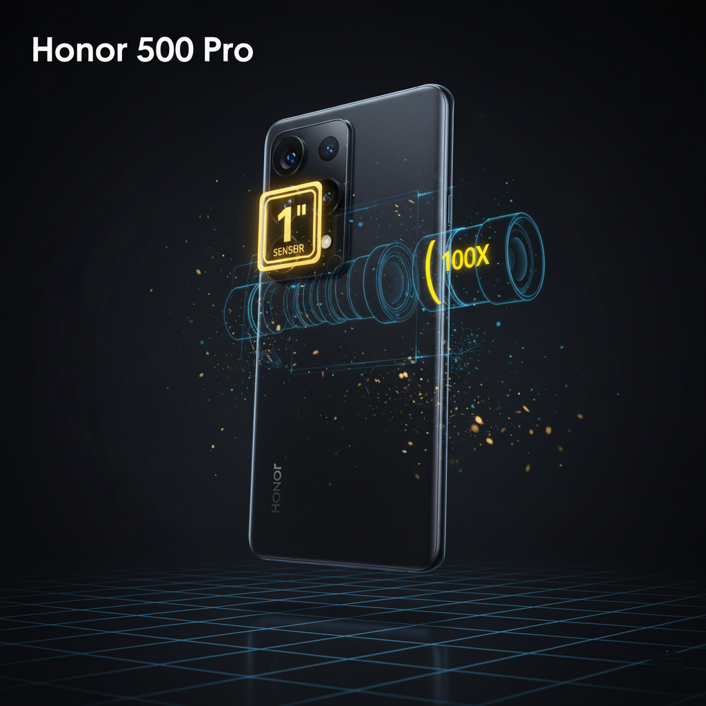 سنسور 1 اینچی IMX989 در آنر 500 پرو